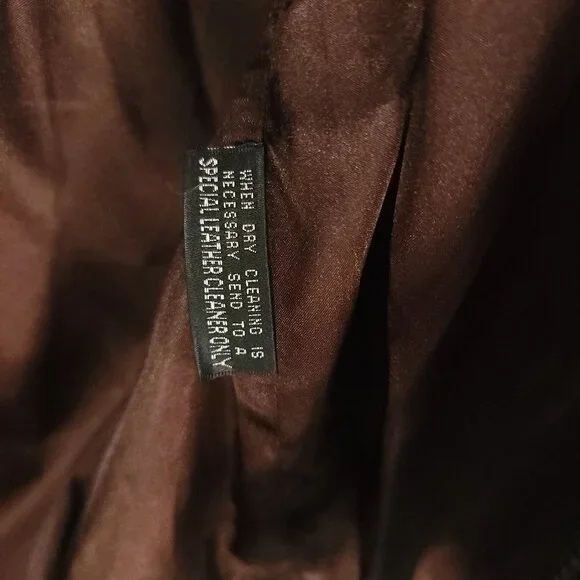 Leather Jacket Women's Large? Brown Zip Front Hand Painted Horses Modified - Picture 13 of 16